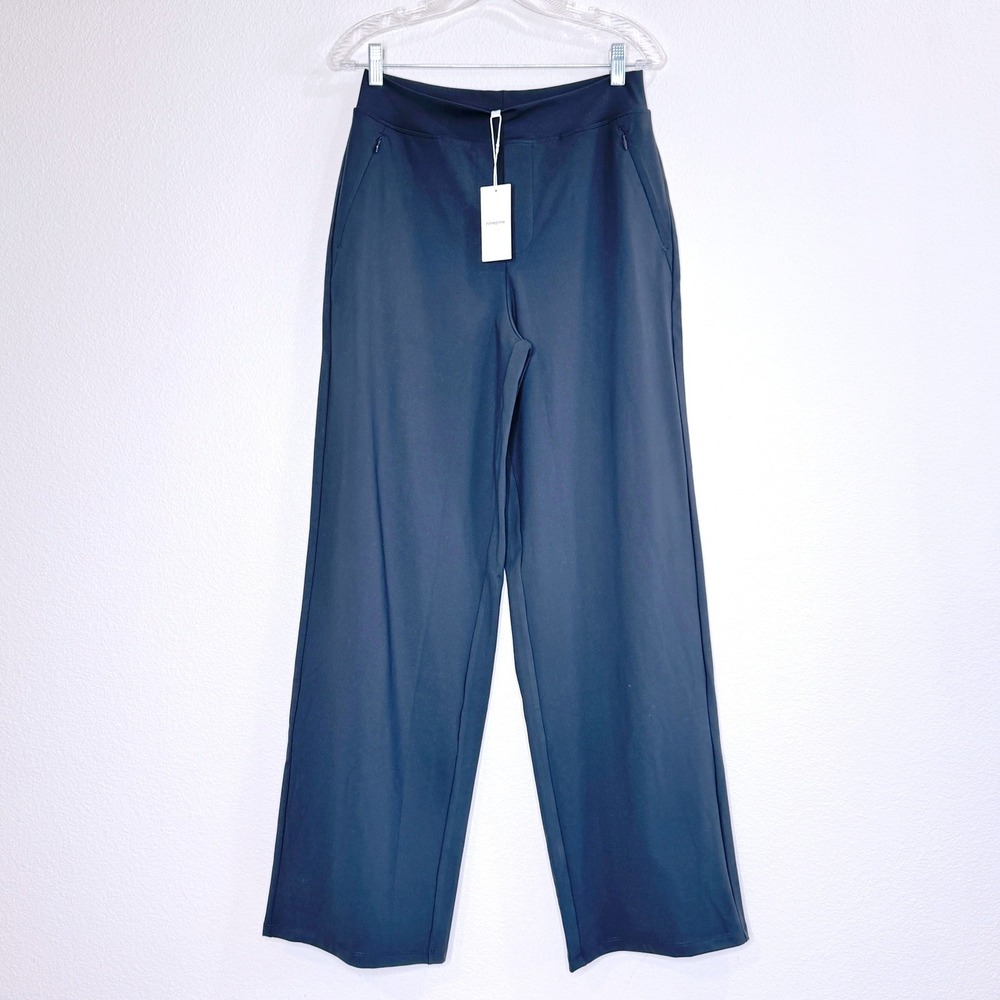 NINEPINE NEW Asana Relaxed Straight Pant L 32" Inseam Grey‎ Work Casual Pockets
